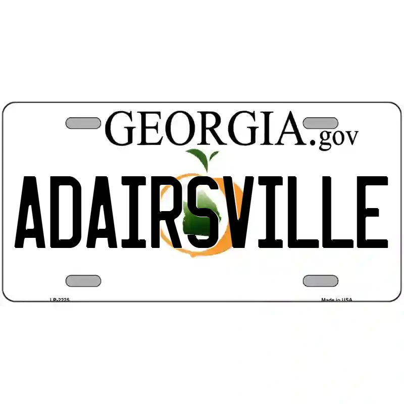 Adairsville Georgia Metal Sign