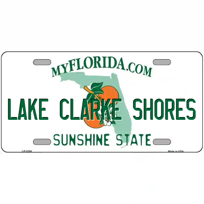 Lake Clarke Shores Florida Metal Sign