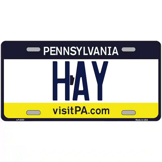 Hay Pennsylvania Metal Sign