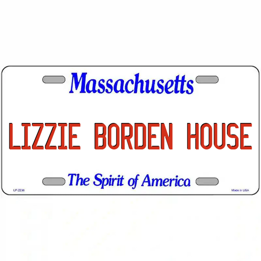 Lizzie Borden House Massachusetts Metal Sign
