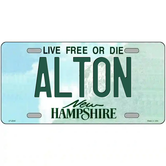 Alton New Hampshire Metal Sign