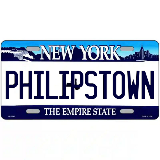 Philipstown New York Blue Metal Sign