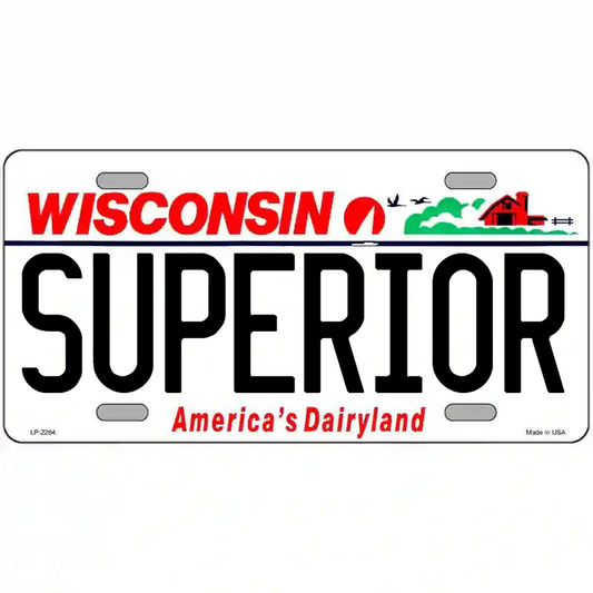 Superior Wisconsin Metal Sign