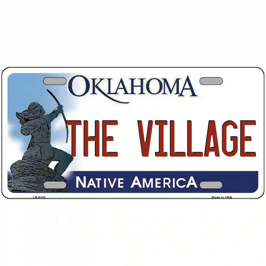 The Village Oklahoma Metal Sign
