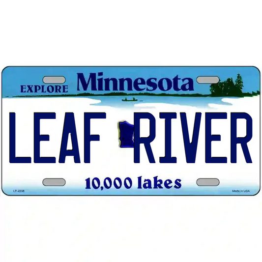 Leaf River Minnesota Metal Sign