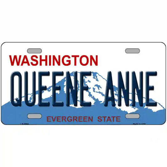Queene Anne Washington Metal Sign