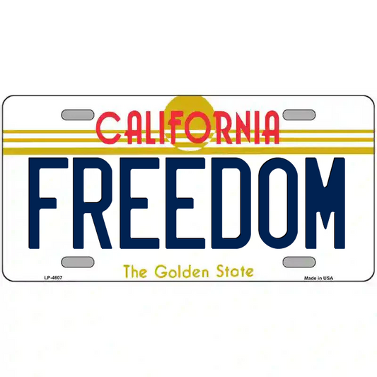 Freedom California Metal Sign