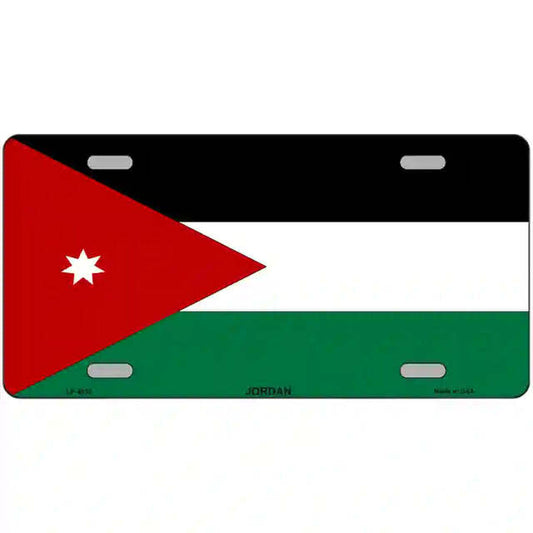 Jordan Flag Metal Sign