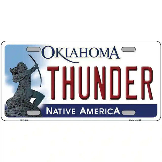 Thunder Oklahoma Metal Sign