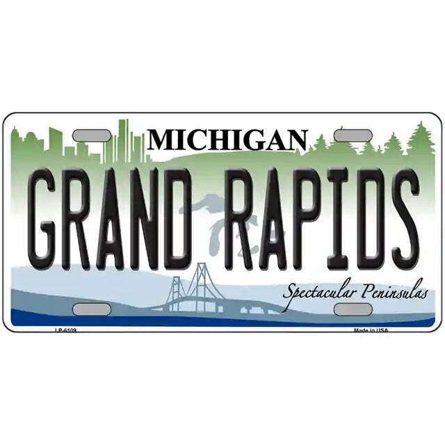 Grand Rapids Michigan Metal Sign