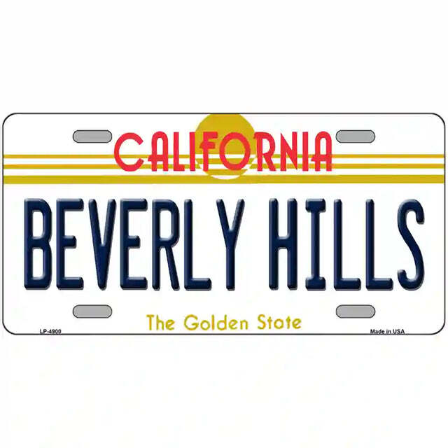 Beverly Hills California Metal Sign