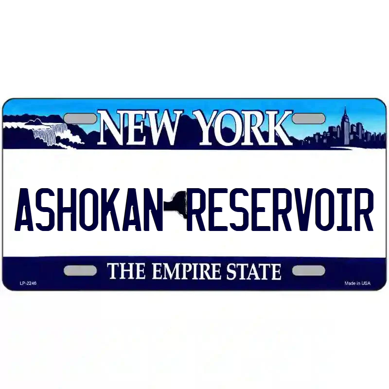 Askokan Reservoir New York Blue Metal Sign