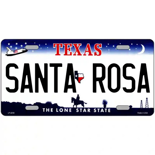 Santa Rosa Texas Metal Sign