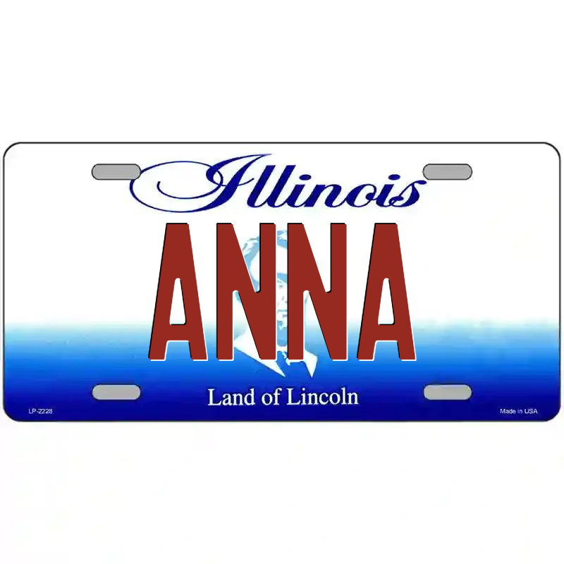Anna Illinois Metal Sign