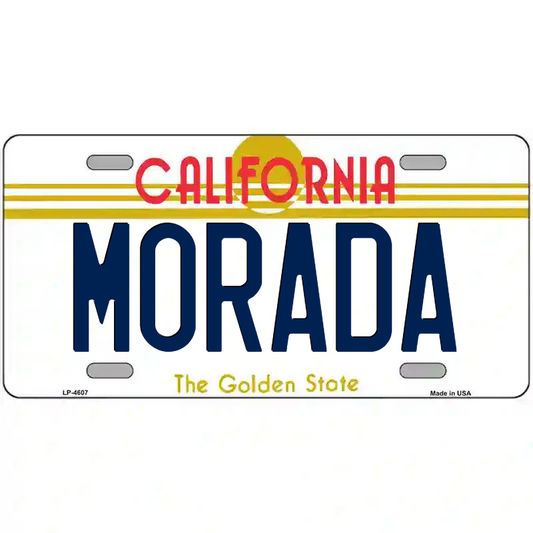 Morada California Metal Sign