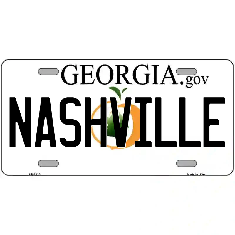 Nashville Georgia Metal Sign