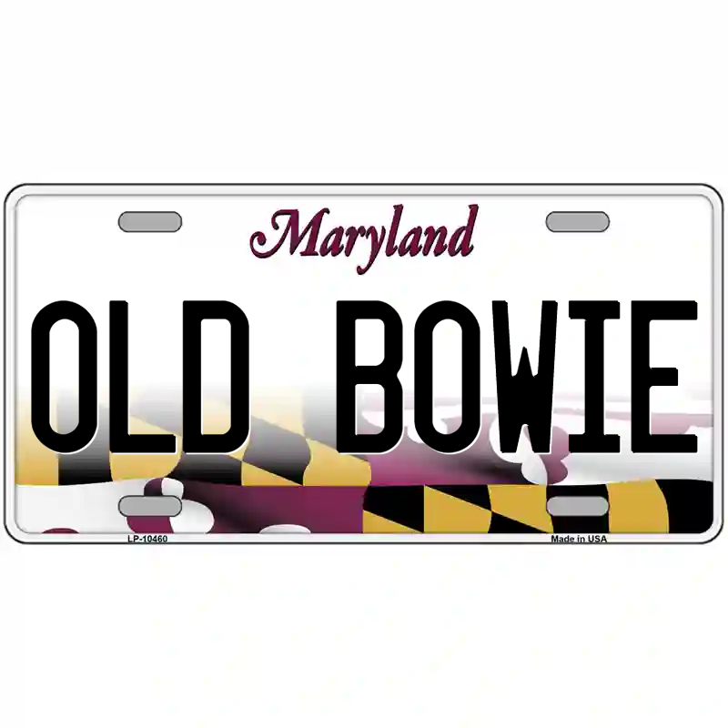 Old Bowie Maryland Metal Sign