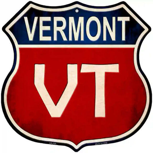 Vermont Highway Shield Metal Sign