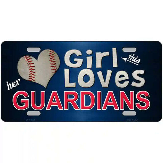 This Girl Loves Her Guardians Metal Sign