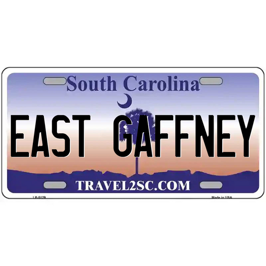 East Gaffney South Carolina Metal Sign