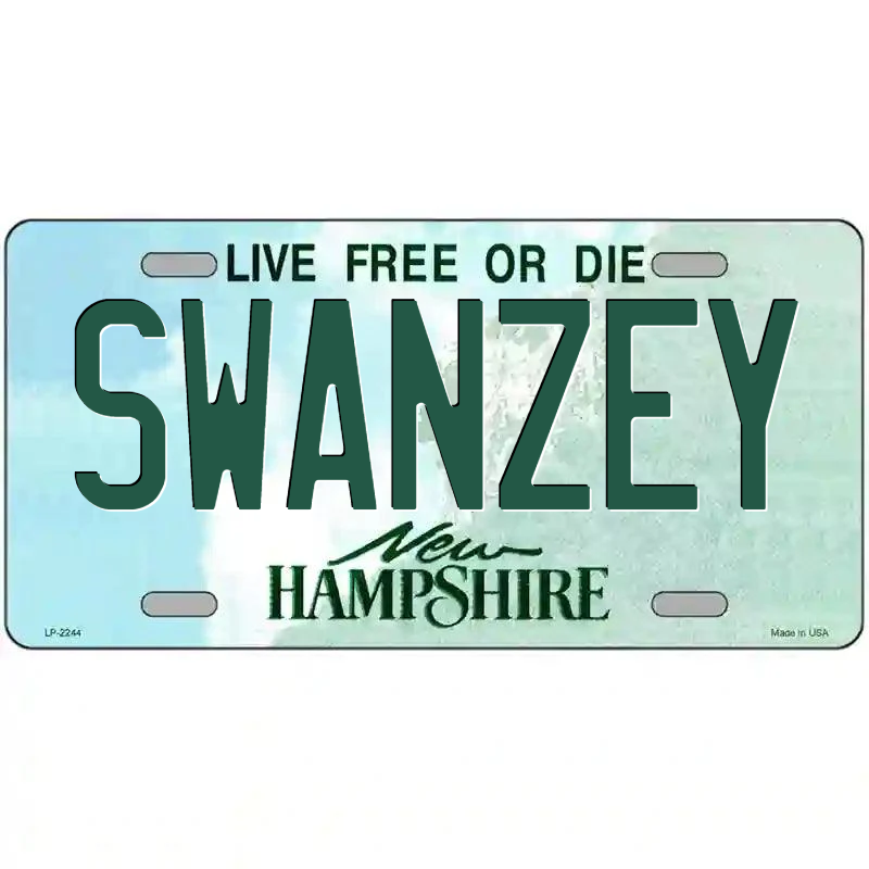 Swanzey New Hampshire Metal Sign