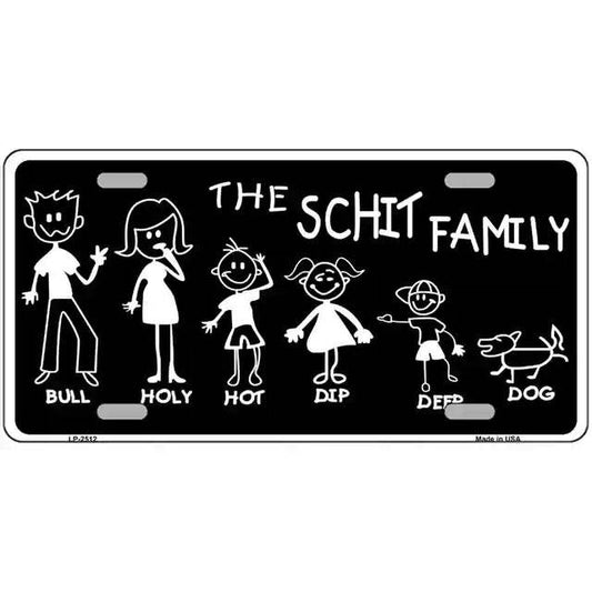 The Schit Family Metal Sign