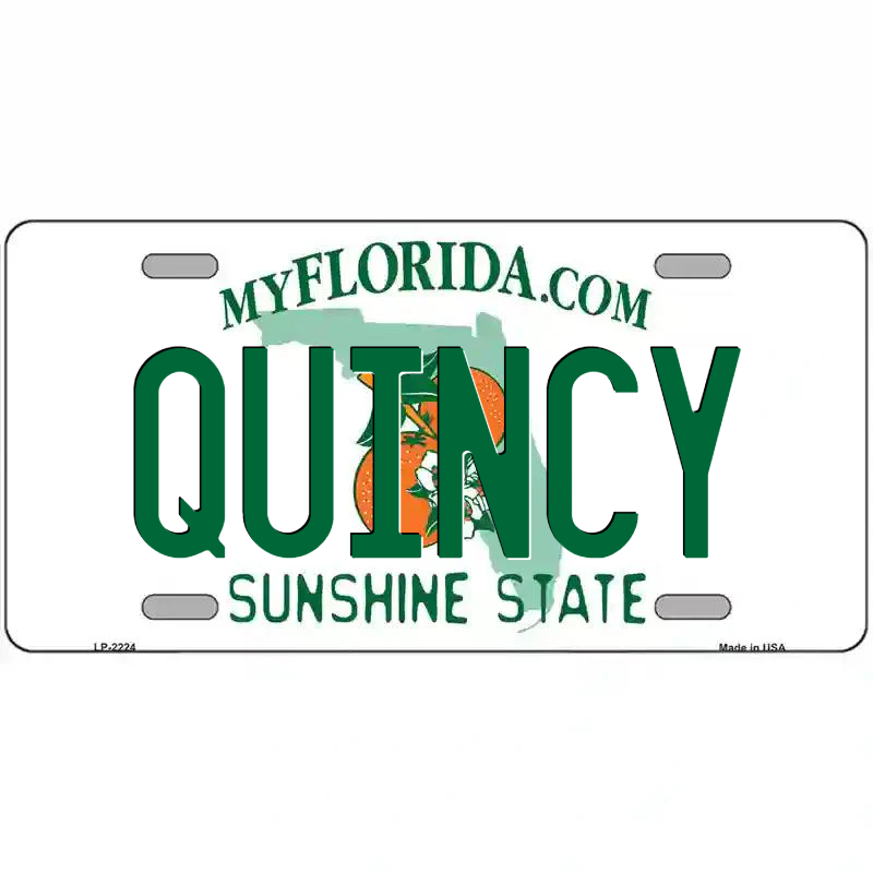 Quincy Florida Metal Sign