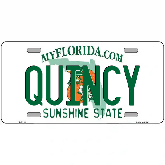 Quincy Florida Metal Sign