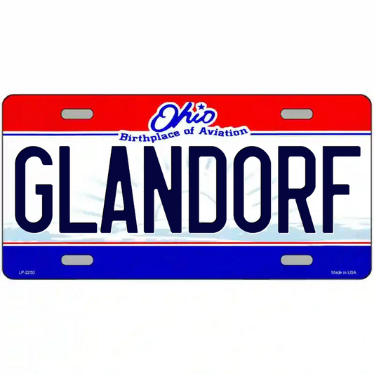 Glandorf Ohio Metal Sign