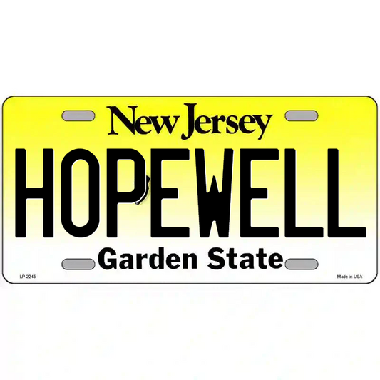 Hopewell New Jersey Metal Sign