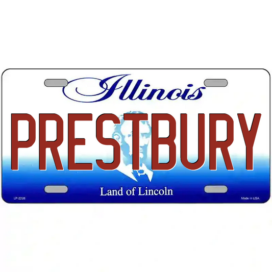 Prestbury Illinois Metal Sign