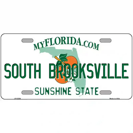 South Brooksville Florida Metal Sign