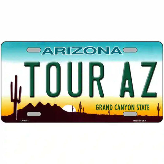Tour AZ Arizona Metal Sign