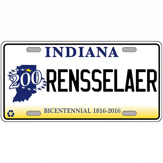 Rensselaer Indiana Bicentennial Metal Sign