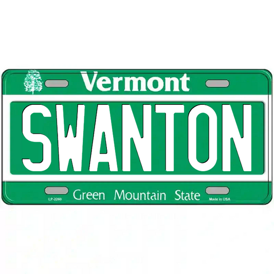 Swanton Vermont Metal Sign
