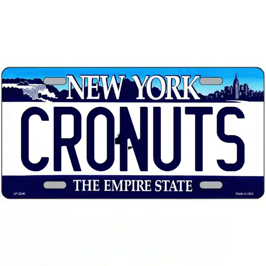 Cronuts New York Blue Metal Sign