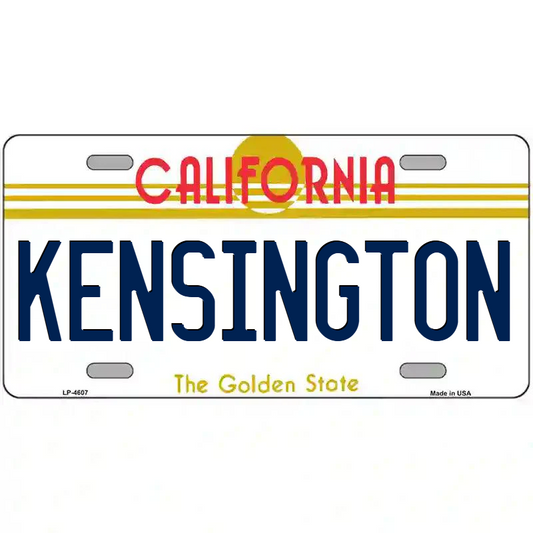 Kensington California Metal Sign