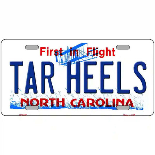 Tar Heels North Carolina Metal Sign
