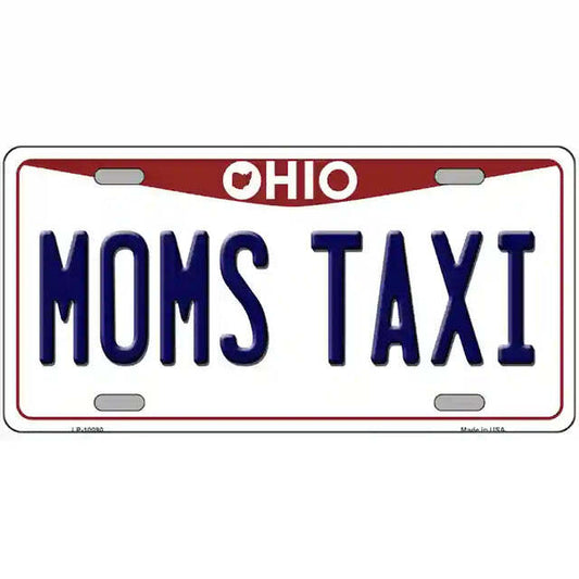 Mom's Taxi Ohio Metal Sign