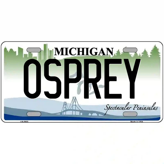 Osprey Michigan Metal Sign