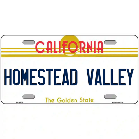 Homestead Valley California Metal Sign