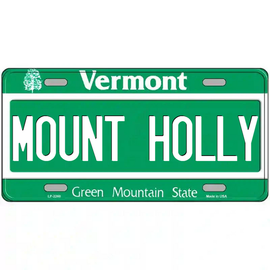 Mount Holly Vermont Metal Sign