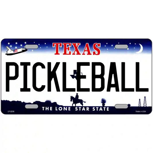 Pickleball Texas Metal Sign