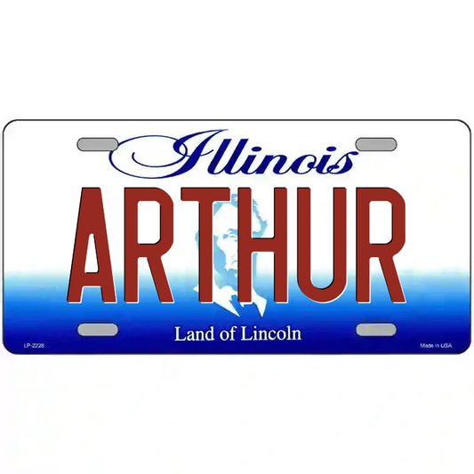 Arthur Illinois Metal Sign