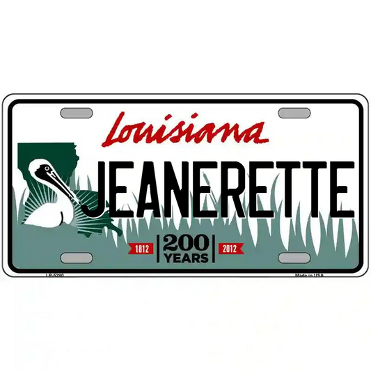 Jeanerette Louisiana Metal Sign