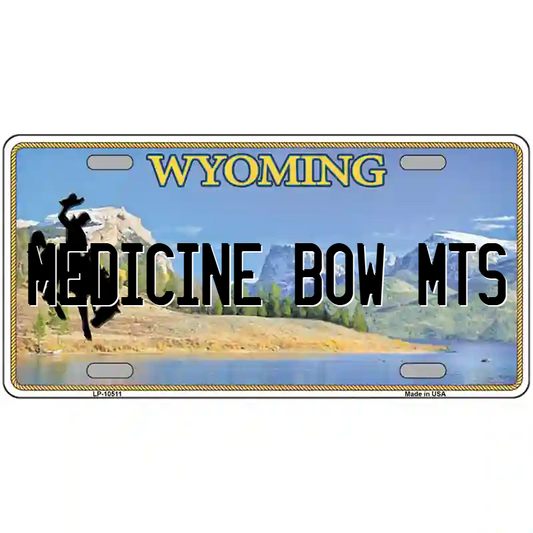 Medicine Bow Mountains Wyoming Metal Sign