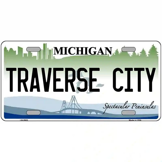 Traverse City Michigan Metal Sign