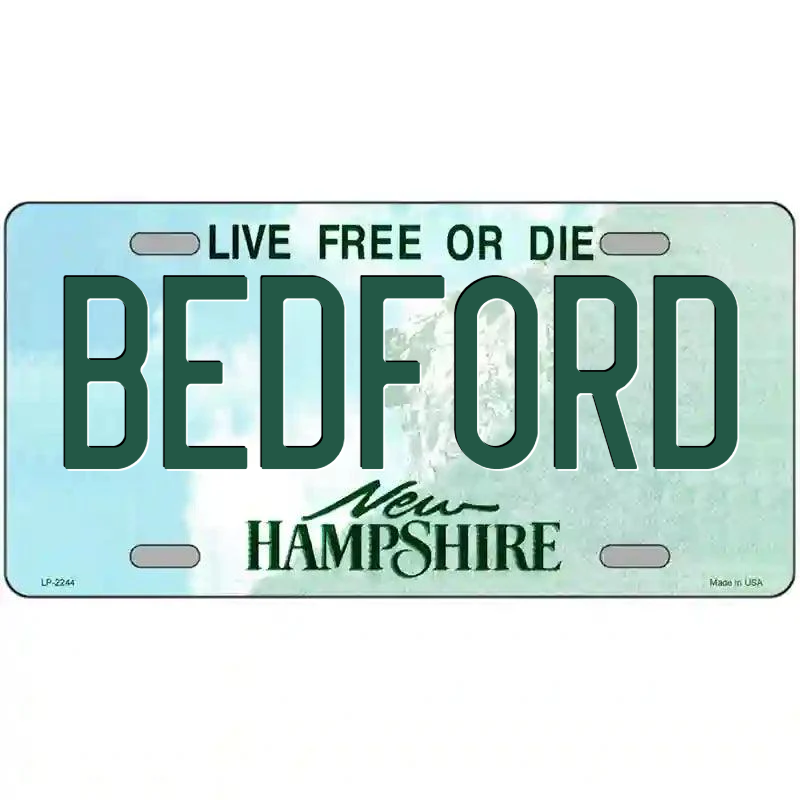 Bedford New Hampshire Metal Sign