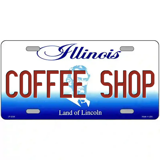 Coffee Shop Illinois Metal Sign