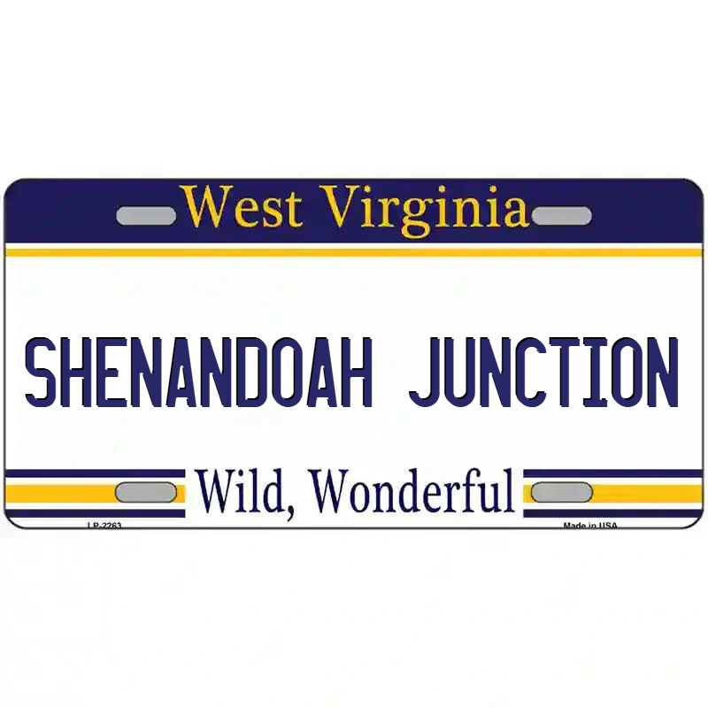 Shenandoah Junction West Virginia Metal Sign
